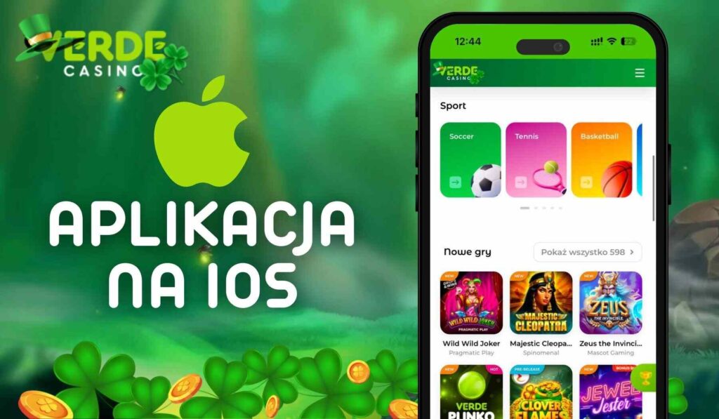 Aplikacja Verde Online Casino do pobrania na iOS informacja