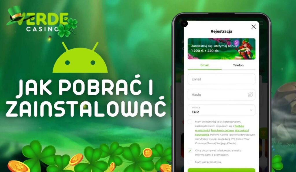 Jak pobrać i zainstalować Verde Casino w Polsce APK na Androida