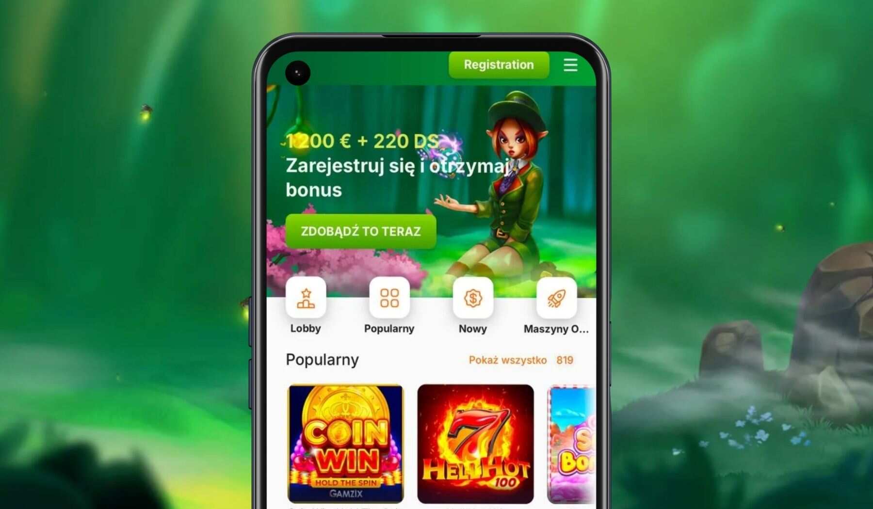 Verde Casino Otwórz aplikację za pomocą ikony na pulpicie i dokonaj autoryzacji