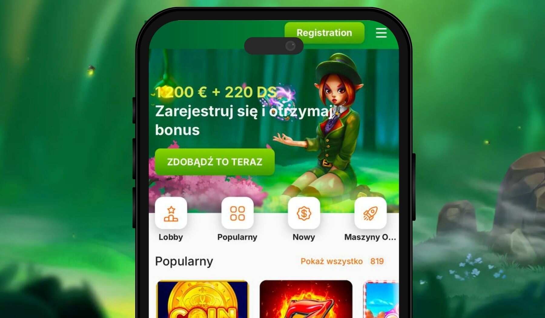 Verde Casino Otwórz stronę główną kasynie w przeglądarce Safari na iPhonie