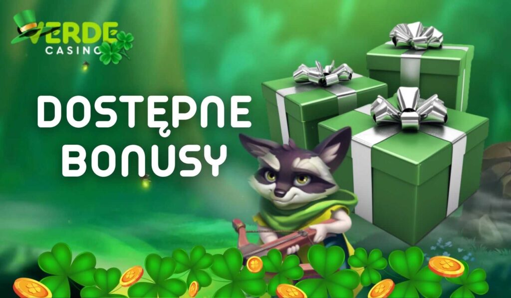 Wszystkie dostępne bonusy Verde Online Casino w Polsce