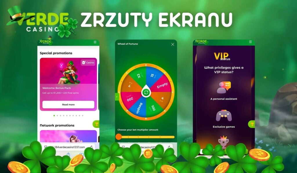 Verde Online Casino w Polsce Zrzuty ekranu