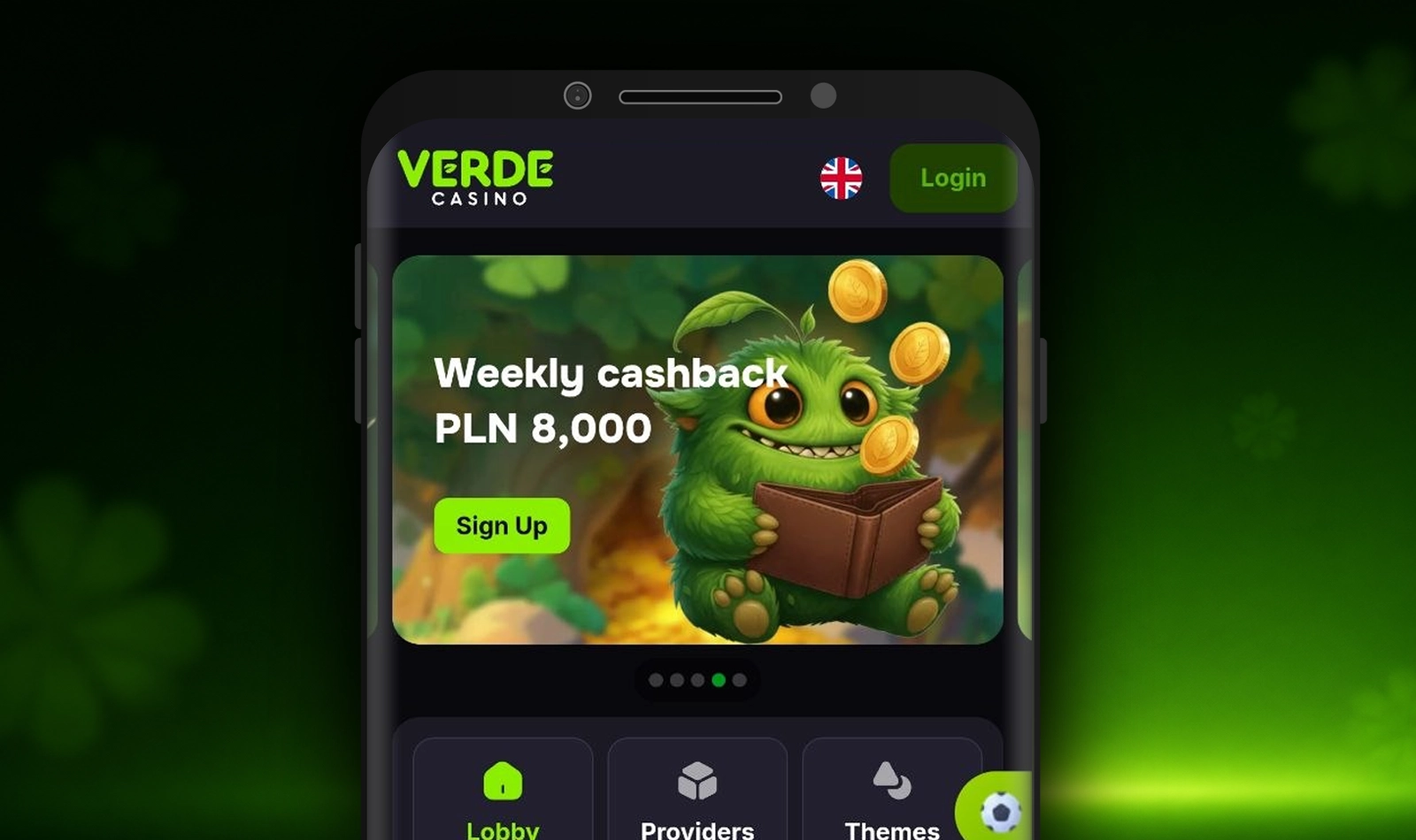 Otwórz Verde Casino mobile